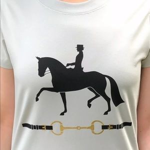 EQ-STAR Dressage light beige slim fit Tshirt